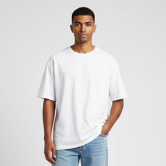 Off White Oversized Cotton T-Shirt | 260 GSM
