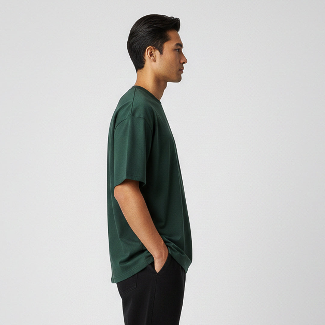 Green Oversized Cotton T-Shirt | 260 GSM
