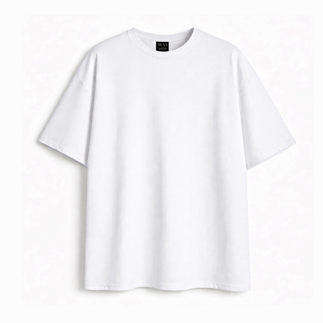 Off White Oversized Cotton T-Shirt | 260 GSM